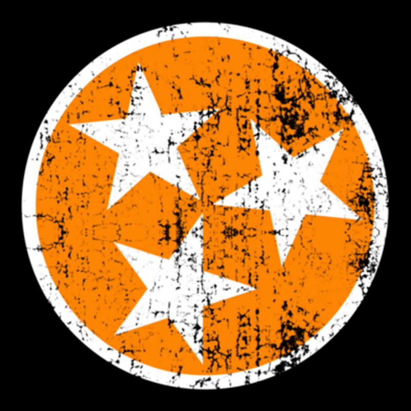 Distressed 3 Star Tn State Orange And White Tennessee Flag Long Sleeve Toddler Sweatshirt by cm-arts | Artistshot