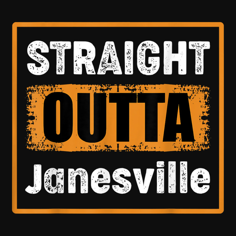 Straight Outta Janesville Wisconsin Usa Retro Vintage Humor T Shirt Crop Top by cm-arts | Artistshot