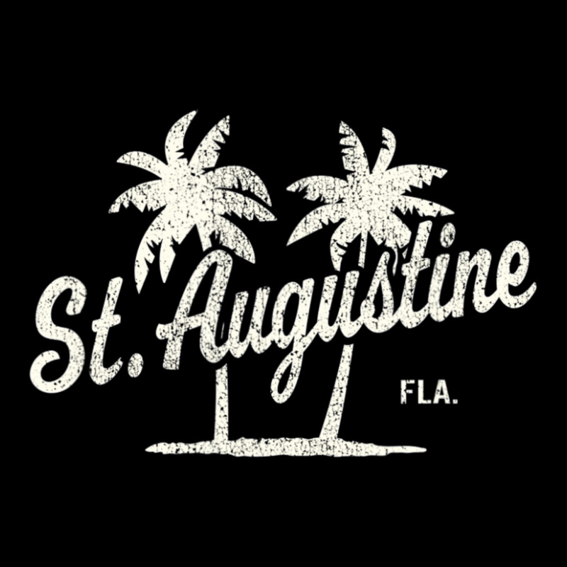 St. Augustine Florida Vintage 70s Palm Trees Pocket T-Shirt by Kosdapen517 | Artistshot