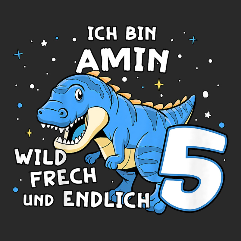 Kids I Am Amin Finally 5 Blue Dino Trex Kids German Name T Shirt Toddler T-shirt by cm-arts | Artistshot