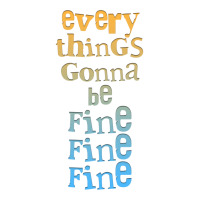 Everythings Gonna Be Fine Fine Fine  .png Men's T-shirt Pajama Set | Artistshot