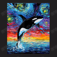 Orca Killer Whale Starry Night Colorful Ocean Art By Aja T-shirt | Artistshot