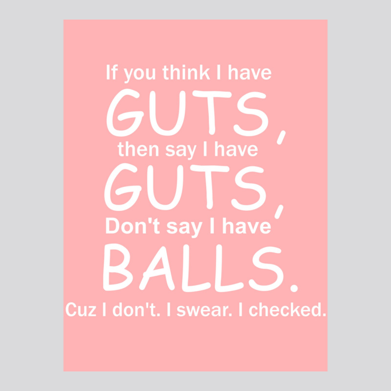 Guts Not Balls Fitted Women's Triblend Scoop T-shirt by cm-arts | Artistshot