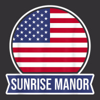 Sunrise Manor   Usa   American Place Name Us Flag Design T Shirt Vintage Hoodie | Artistshot