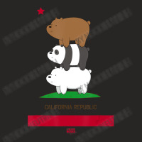 Mens We Bare Bears California Flag Ladies Fitted T-shirt | Artistshot