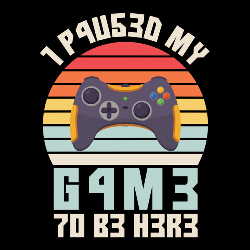 I Paused My Game To Be Here Vintage Gamer Gift Women's V-Neck T-Shirt by RHONDAHARRISON | Artistshot