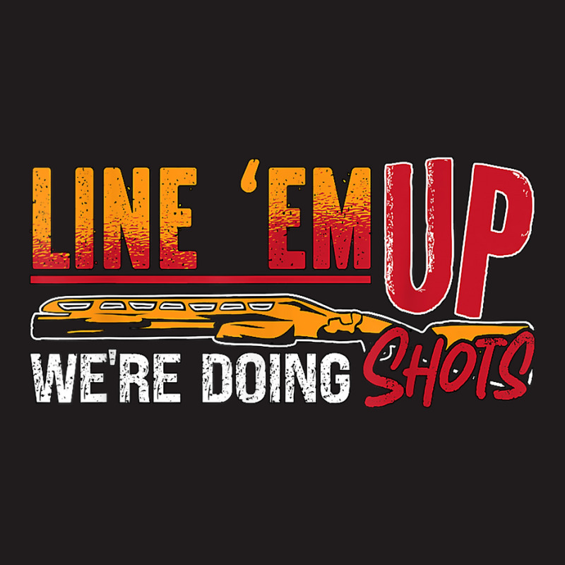 Line 'em Up We're Doing Sporting Clays Shotgun Clay Shooting T Shirt Waist Apron | Artistshot