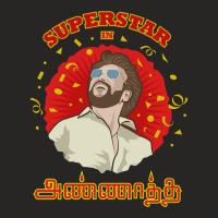 Annatha Tamil Movie Superstar Rajinikanth Ladies Fitted T-shirt | Artistshot