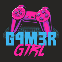 Retro Gamer Girl Vaporwave Leet Leetspeak Gifts Ladies Fitted T-shirt | Artistshot