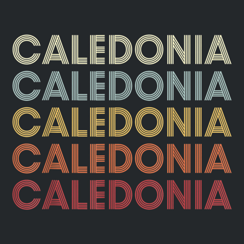 Caledonia Michigan Caledonia Mi Retro Vintage Text T Shirt Crewneck Sweatshirt by cm-arts | Artistshot