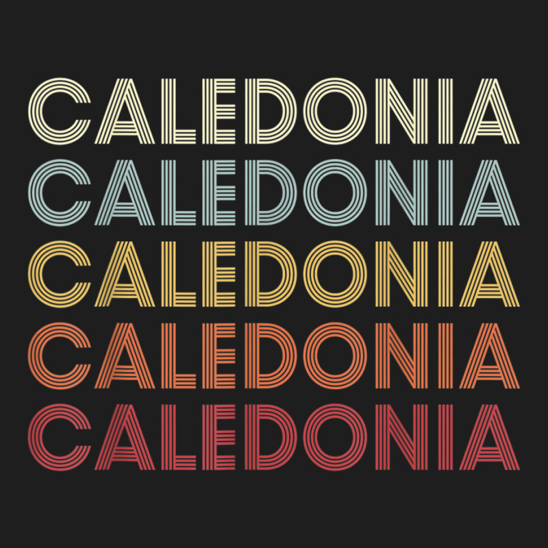 Caledonia Michigan Caledonia Mi Retro Vintage Text T Shirt Classic T-shirt by cm-arts | Artistshot