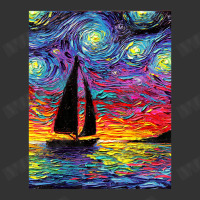 Sailboat Silhouette Starry Night Ocean Sunset Art By Aja Baby Bodysuit | Artistshot