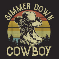 Simmer Down Cowboy Hat Western Country Music T Shirt Vintage Cap | Artistshot