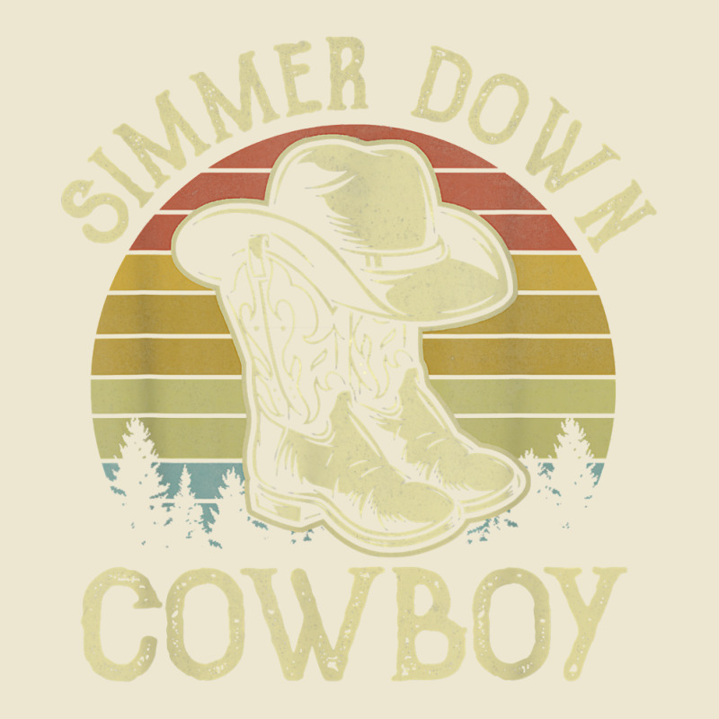 Simmer Down Cowboy Hat Western Country Music T Shirt Cropped Hoodie by cm-arts | Artistshot