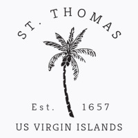 Original St. Thomas Virgin Islands Palm Tree Novelty Art Tank Top T-shirt | Artistshot