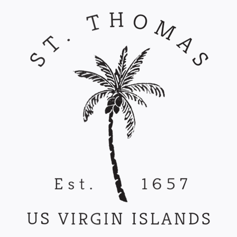 Original St. Thomas Virgin Islands Palm Tree Novelty Art Tank Top T-Shirt by cm-arts | Artistshot