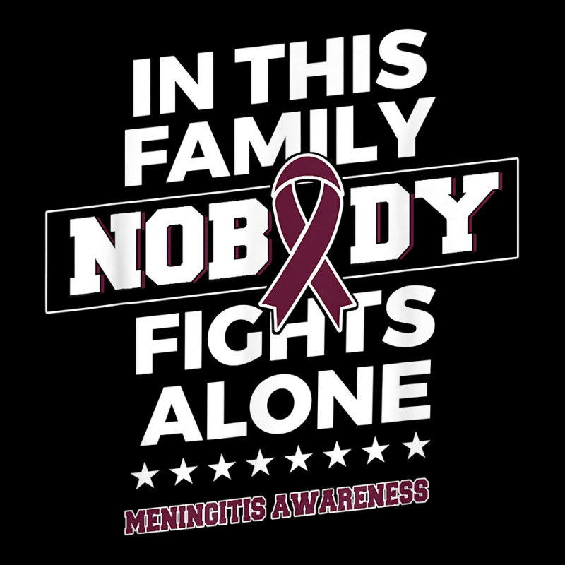 Nobody Fights Alone Meningitis Awareness T Shirt Kids Cap by cm-arts | Artistshot