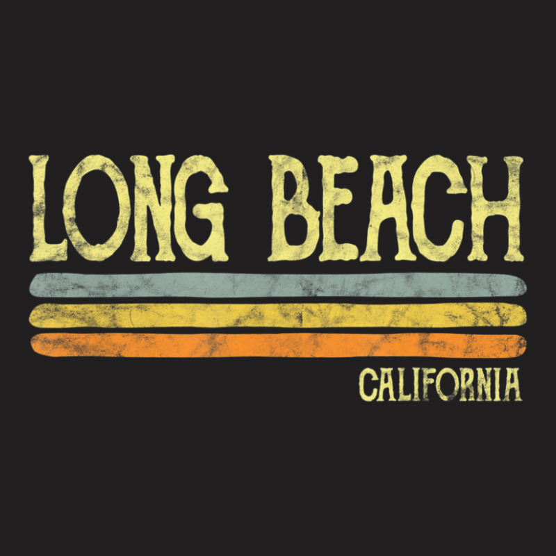 Vintage Long Beach California Ca Love Souvenir T-Shirt by cm-arts | Artistshot