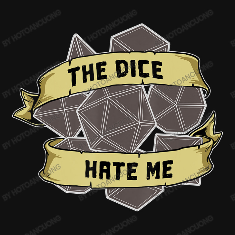 Retro The Dice Hate Me 20 Sided Tabletop Role Play Metal Print Vertical | Artistshot