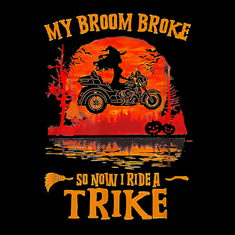 Witch My Broom Broke So Now I Ride A Trike Halloween Costume T Shirt Cropped Sweater by cm-arts | Artistshot