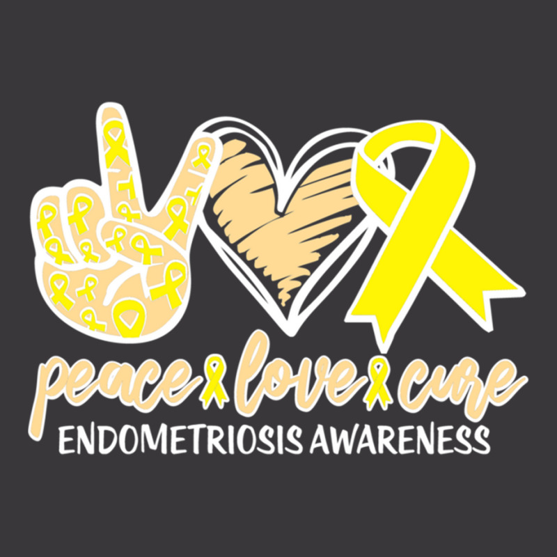 Peace Love And Cure Endometriosis Awarenesss Womens Health Ladies Curvy T-Shirt by NINOZKABAUGHMAN | Artistshot