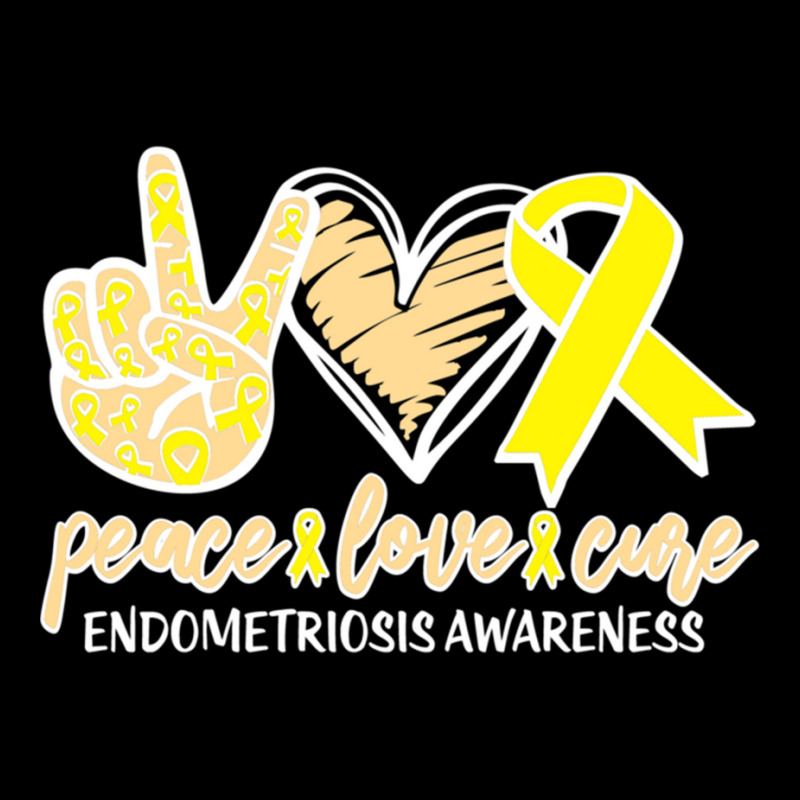 Peace Love And Cure Endometriosis Awarenesss Womens Health Legging by NINOZKABAUGHMAN | Artistshot