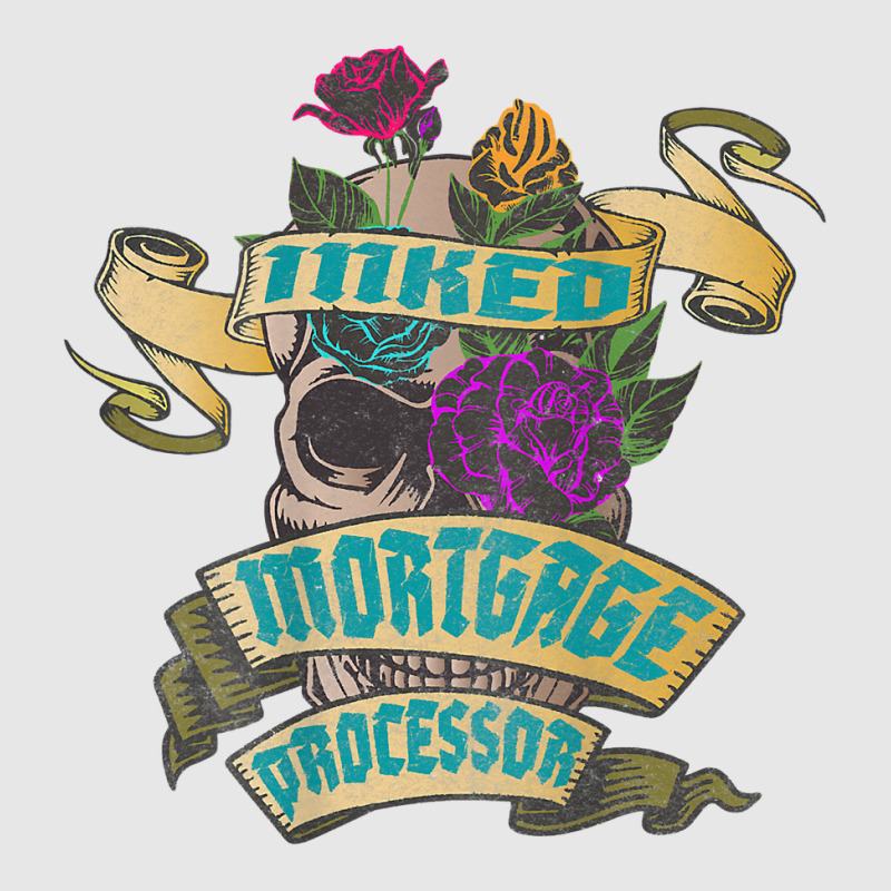 Mortgage Processor Inked Skull Tattoo Backside Design T Shirt Unisex Jogger | Artistshot