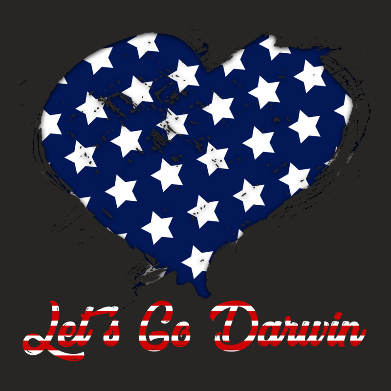 Let's Go Darwin Flag Heart Ladies Fitted T-Shirt by autlu2024 | Artistshot