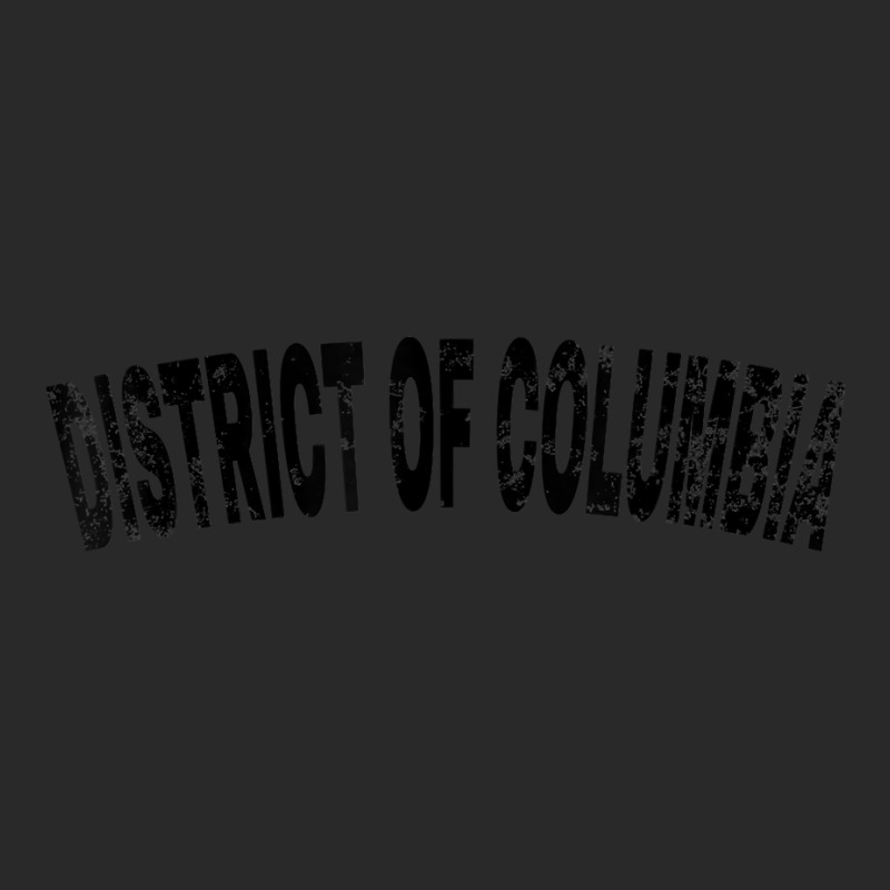 Vintage District Of Columbia Black Text Apparel T Shirt Printed hat by cm-arts | Artistshot