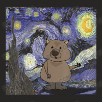 Smileteesall Wombat In Starry Night Art Ladies Fitted T-shirt | Artistshot