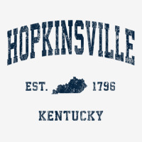 Hopkinsville Kentucky Ky Vintage Athletic Navy Sports Design T Shirt Drawstring Bags | Artistshot