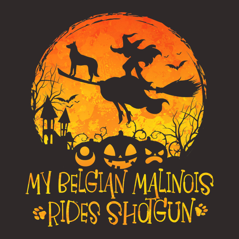 Halloween Belgian Malinois Rides Shotgun Funny Dog Lover Premium T Shi Racerback Tank by cm-arts | Artistshot