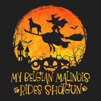 Halloween Belgian Malinois Rides Shotgun Funny Dog Lover Premium T Shi Ladies Polo Shirt | Artistshot