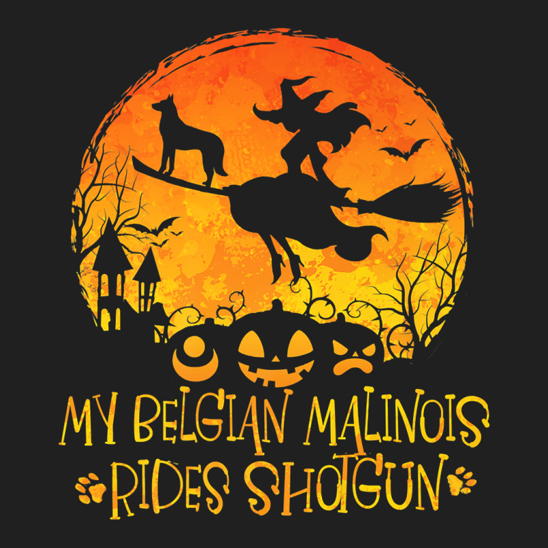 Halloween Belgian Malinois Rides Shotgun Funny Dog Lover Premium T Shi Ladies Polo Shirt by cm-arts | Artistshot