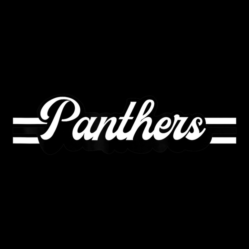 Retro Panthers Mascot, Unisex School Spirit, Panther Sports Cropped Hoodie by kentuckykonpha9 | Artistshot