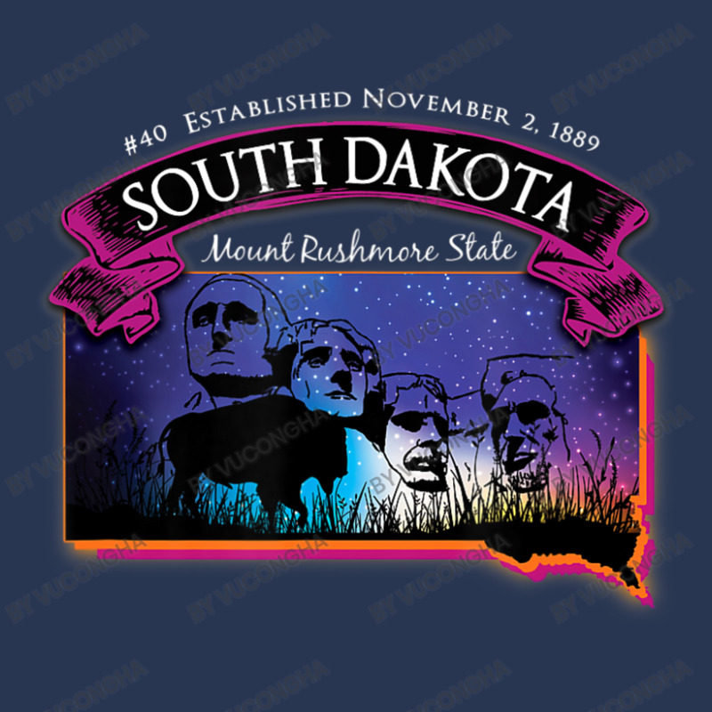 South Dakota Mount Rushmore State Map Buffalo Starry Night Men Denim Jacket by vucongha | Artistshot