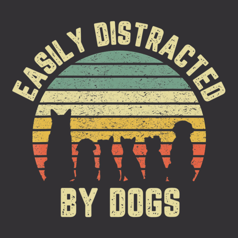 Easily Disraced By Dogs Shir Dog Shir Dog Lover Vintage Hoodie by Konlasa6638 | Artistshot