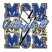 Volleyball Mom Volleyball Lightning Bolt Leopard Blue T Shirt Women's Pajamas Set | Artistshot