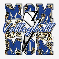 Volleyball Mom Volleyball Lightning Bolt Leopard Blue T Shirt Ladies Polo Shirt | Artistshot