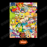 Group Shot Center Square All 90s Characters Adjustable Cap | Artistshot