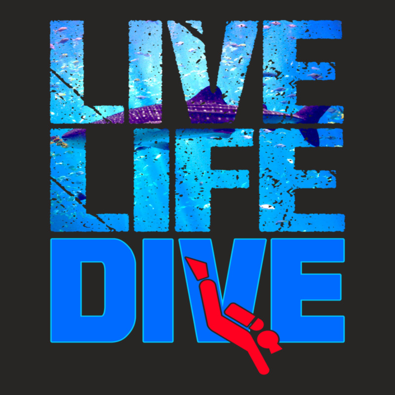 Scuba Diver Underwater Live Life Dive Long Sleeve T Shirt Ladies Fitted T-Shirt by cm-arts | Artistshot