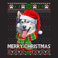 Merry Christmas Alaskan Malamute Santa Ugly Xmas Sweater Sweatshirt Vintage Cap | Artistshot