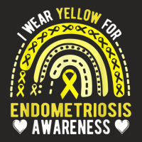 Endometriosis Awareness Month Rainbow For Endo Warrior T Shirt Ladies Fitted T-shirt | Artistshot