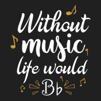 Without Music Life Would B Flat Music Saying Ladies Polo Shirt | Artistshot