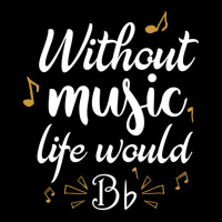 Without Music Life Would B Flat Music Saying Cropped Sweater | Artistshot