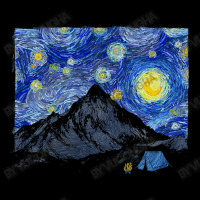 Starry Night Camping Scene Adjustable Cap | Artistshot