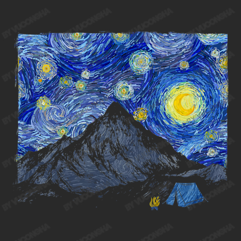 Starry Night Camping Scene Printed hat by vucongha | Artistshot