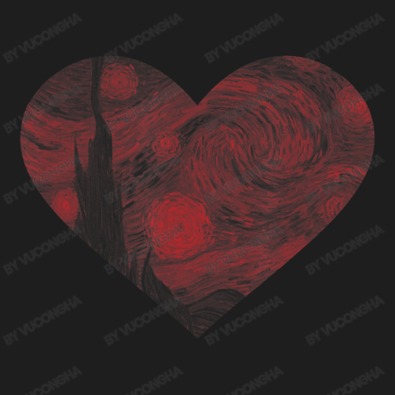 Starry Night Heart By Vincent Van Gogh Famous Painting Classic T-shirt | Artistshot