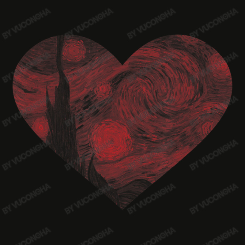 Starry Night Heart By Vincent Van Gogh Famous Painting Scorecard Crop Tee | Artistshot