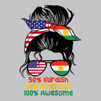 Womens Half American Half Kurdish Messy Bun Kurdistan Heritage T Shirt Baby Bodysuit | Artistshot